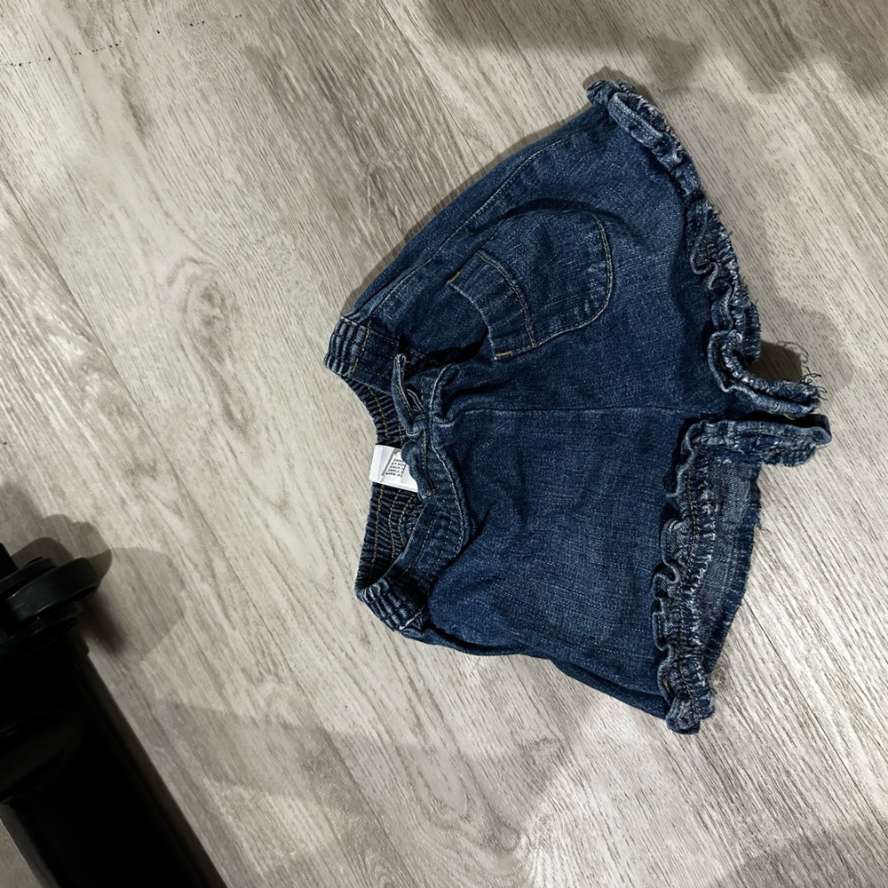 Denim Ruffle Shorts for Kids GAP
